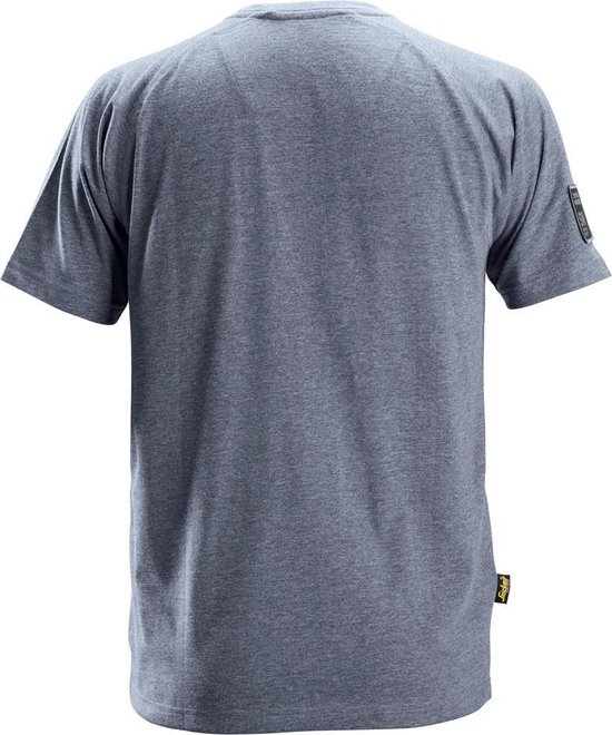 T-shirt Snickers Workwear Logo Grijs Blauw XL