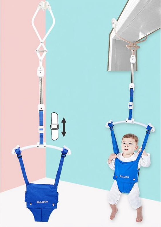 absorptie Kelder applaus Dakta® Babyschommel | Babyswing | Baby Bouncer | Hangmat | Blauw | bol.com