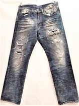 Manic Monkey Jeans 14OZ Slash Indigo - Maat 36