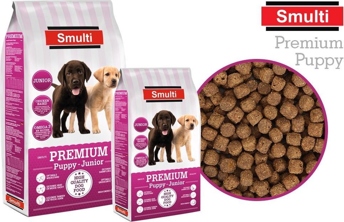 haspel Instrueren Aardappelen Smulti Premium Puppy-Junior-10 kg | bol.com