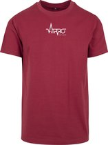 FitProWear T-Shirt Casual Homme Bordeaux - Taille XXL - Chemise - Chemise Sport - Chemise Casual - T-Shirt Col Rond - T-Shirt Slim Fit - Chemise Slim Fit - T-shirt manches courtes