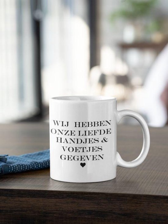 Mug Nous Avons Donne Nos Mains Et Pieds D Amour Cadeau Pour Maman Papa Valentine Bol Com