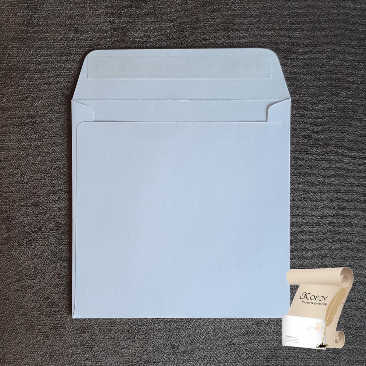 Enveloppe carrée (blanche) (155 x 155 mm) - 120 grammes avec