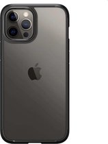 Geschikt voor Spigen Ultra Hybrid Case - Telefoonhoesje - Hoesje - Apple iPhone 12 Pro Max - Zwart