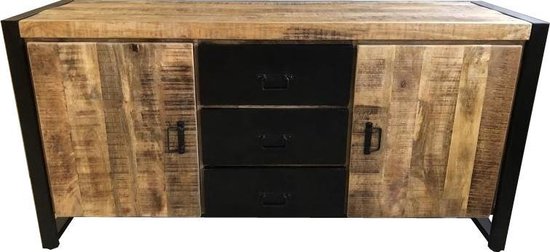 salto traagheid Laatste Dressoir van Mangohout - Sideboard - Mangohout - Dressoir - Industrieel -  Kast -... | bol.com