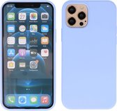 2.0 mm Dikke Backcover Hoesje - Fashion Telefoonhoesje - iPhone 12 Pro Hoesje Siliconen Case Hoes Cover - iPhone 12 Pro Hoesje en Cases - Paars