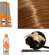 XP100 haarverf pakket kleur 9.13  Zeer lichtblond & As & Goud (1x 100ML) met 6% waterstof ( 1x 250ML) incl verfbakje, kwast, maatbeker, puntkam en handschoenen