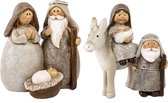 Nativity Melida set van 4, Jozef en Maria incl kribje en ezel in Small en Large