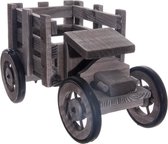 Vrachtwagen decoratie (33x20x16)cm | klassiek landelijk | originele geschenkenmand | weggeefcadeau | hobby | knutsel | bloembakje