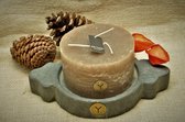 Brynxz Kaarsenstander / onderzetter atmosphere deluxe, Majestic Vintage, grijs beton,