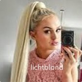 Ponytail Wrap Around Paardenstaart 55cm net echt haar 140gram 55cm kleur licht blond