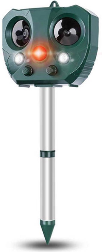 Uniquez Kattenverjager Solar Kattenverjager Op Zonneenergie Ultrasone Bol Com