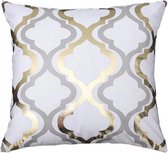 Kussenhoes Soft Gold - Goud & Zilver - Kussenhoes - 45x45 cm - Sierkussen - Polyester