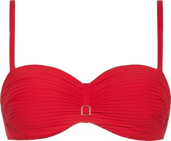 CYELL Dames Bandeau Bikinitop Voorgevormd met Beugel Rood -  Maat 36B