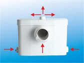 VORTOLIFT SMART Universeel toestel om afvalwater uit één toilet of andere sanitaire installaties, te vermalen en weg te pompen.