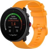 Siliconen Smartwatch bandje - Geschikt voor  Polar Vantage M siliconen bandje - oranje - Horlogeband / Polsband / Armband