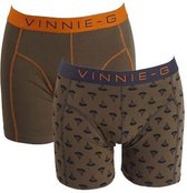 Vinnie-G boxershorts Military Olive - Print 2-pack