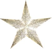 Raw Materials Starlightz Papieren Kerstster - Set van 2 - Met licht - Wit/Zilver