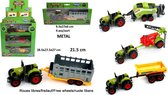 Metale tractor Groen