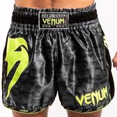 Venum Giant Camo Muay Thai Kickboks Broekje Zwart Geel Maat Venum Kickboks Muay Thai Shorts: XXL - Jeans size 36