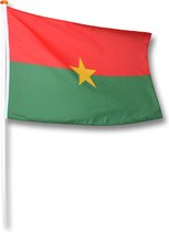 Vlag Burkina Faso 100x150 cm.