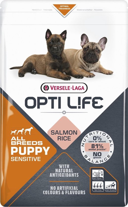 Opti Life Puppy Sensitive toutes races - 2,5 kg