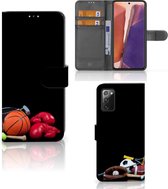 GSM Hoesje Geschikt voor Samsung Galaxy Note 20 Bookcover Ontwerpen Voetbal, Tennis, Boxing… Sports