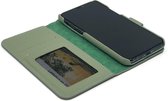 Echte hoogwaardige leder hoesje Dutchic 2-in-1 WalletCase iPhone X / XS - Matcha Green