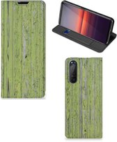 Telefoon Hoesje Sony Xperia 5 II Wallet Case Green Wood