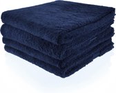 Handdoek navy donkerblauw 50x100cm