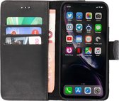 MP Case Echt Leer iPhone 7 / 8 / SE 2020 Hoesje Bookcase - Zwart