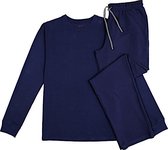 La-V pyjamaset basic voor heren  Donkerblauw  L