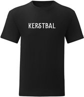 T Shirt - Foute Kerst Shirt - Casual T - Shirt - Fun Shirt - Fun Tekst - kleur zwart - Kerstbal - maat L