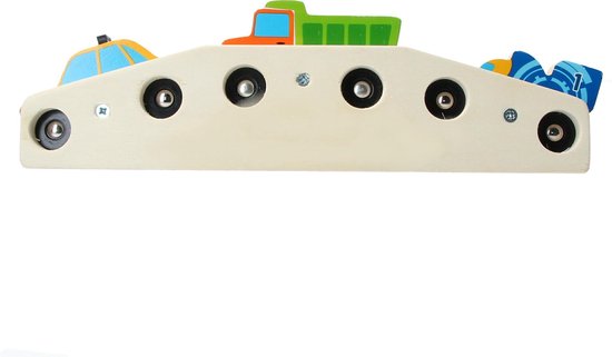Yourshop 24 Porte-manteau pour enfants - 32x4x9 cm - Cintre voiture - Cintre voiture - Cintre voiture - Porte-manteau mural - Porte-manteau en bois - Porte-manteau voiture taxi voiture de course
