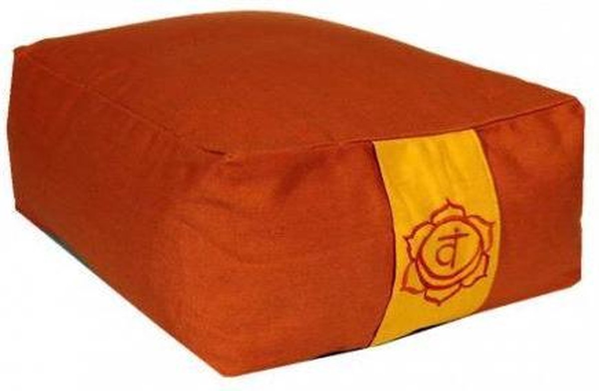 Meditatiekussen Oranje 2e chakra - 38x28x15