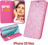 EmpX Telefoonhoesje - Book Case - Geschikt Voor Apple IPhone Xs Max - Roze