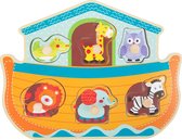 Houten puzzel - Noah's Ark Puzzel - Kinderpuzzel vanaf 2 jaar