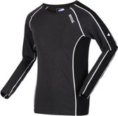 Regatta Thermoshirt Beru Heren Merinowol/polyester Antraciet Mt L
