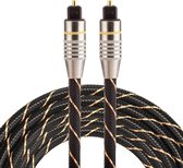 ETK Digital Optical kabel 2 meter / toslink audio male to male / Optische kabel nylon series - zwart