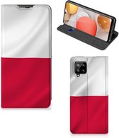 Telefoonhoesje met Naam Geschikt voor Samsung Galaxy A42 Smartphone Hoesje Poolse Vlag