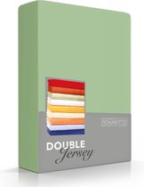 Hoogwaardige Dubbel Jersey Hoeslaken Lits-jumeaux Extra Breed Medium Groen | 200x210/220/230 | Zacht En Dik | Rondom Elastiek