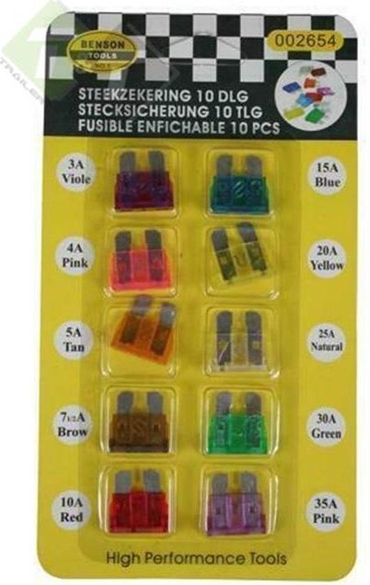 Fusibles à lame assortis (Vendu par 8)