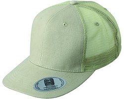 Myrtle Beach Volwassenen Unisex 6 Panel Flat Peak Cap (Kaki Groen)