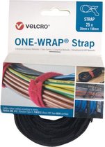Velcro® ONE-WRAP® klittenband kabelbinder 20mm x 150mm Zwart (FRT)