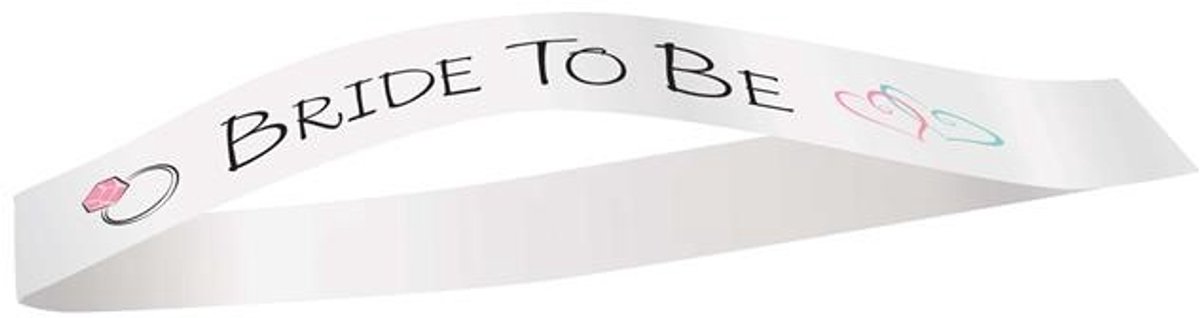 Haza Original Sjerp Bride To Be Dames 120 X 8 Cm Wit