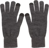 Herfst/ winter handschoenen - Touchscreen fingertip - Onesize - Heren - Acryl - Grijs