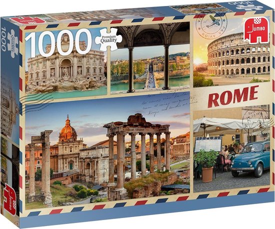 herhaling Blauw Pasen Jumbo Premium Collection Puzzel Greetings from Rome - Legpuzzel - 1000  stukjes | bol.com