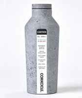 Corkcicle Canteen - 270ml Thermosfles Concrete - 3laags - Roestvrij Staal RVS Cement/Steen motief 2009PC