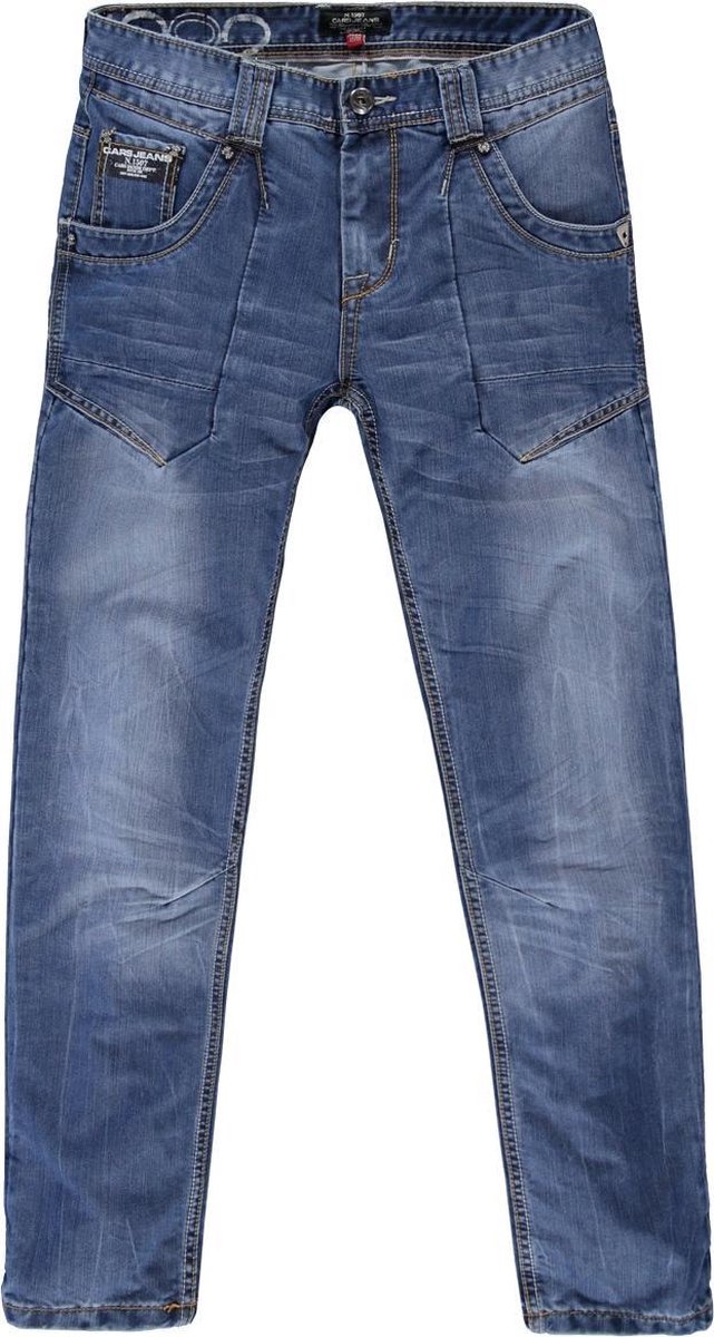 Cars Jeans Heren Jeans Bedford Regular - Kleur: Stone Used