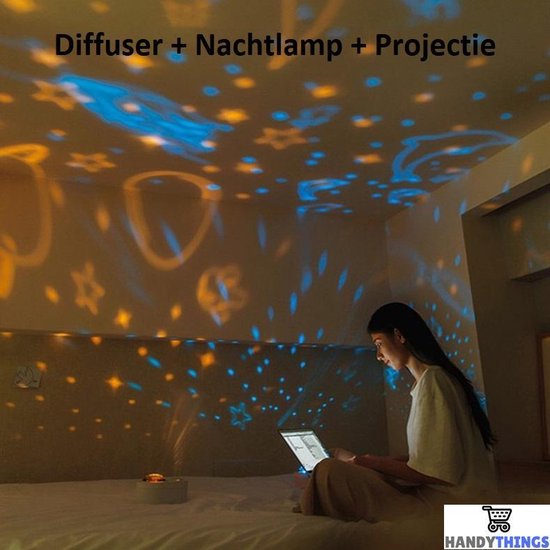 Diffuser Nachtlamp met projectie